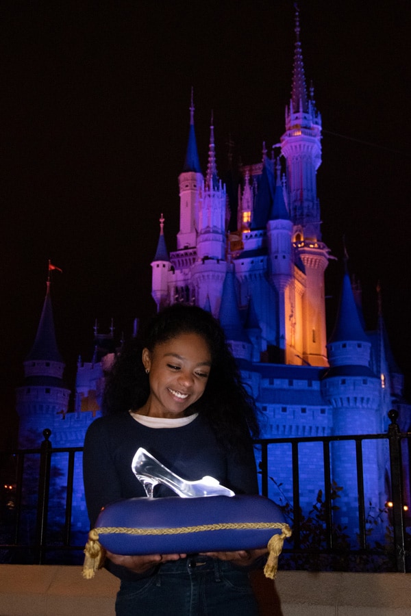 Disney PhotoPass Cinderella’s glass slipper Photo Op at Magic Kingdom Park