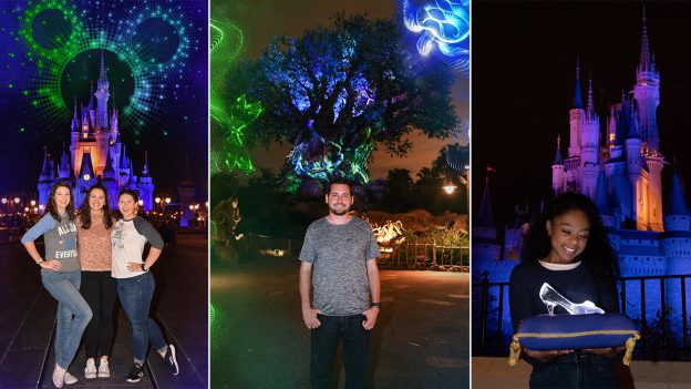 Collage of Disney PhotoPass 15th Anniversary Celebration Photo Ops at Walt Disney World Resort