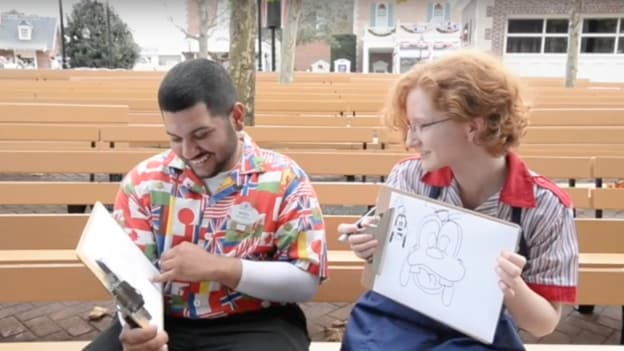 Quick-Draw Challenge with Epcot cast members