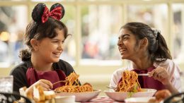 Kids eating at Tony’s Town Square Restaurant