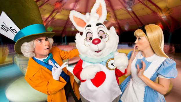 Alice, the White Rabbit and the Mad Hatter