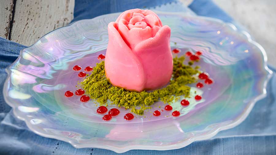 Vanilla, Rosewater and Pistachio Panna Cotta from Masterpiece Kitchen for the 2020 Epcot International Festival of the Arts
