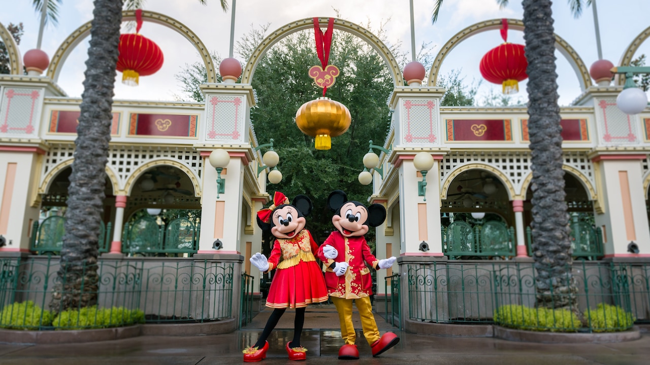 Mickey Mouse And Minnie Mouse Kick Off Lunar New Year In Designer Outfits At Disney California Adventure Park And Shanghai Disneyland Disney Parks Blog