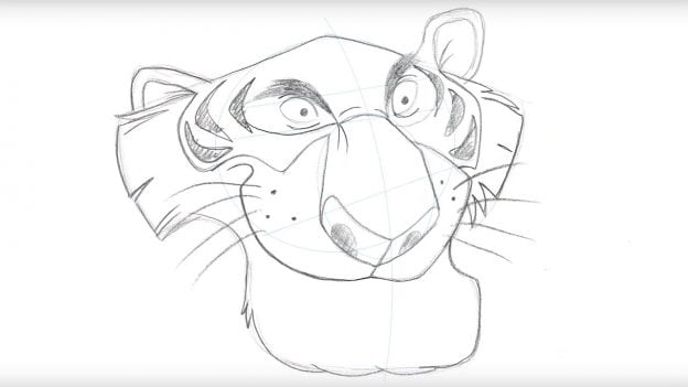 Learn to Draw: Shere Khan at The Animation Experience at Disney's Animal  Kingdom | Disney Parks Blog