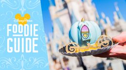 Foodie Guide to Cinderella-Themed Treats at Disney Parks - featuring the Bibbidi-Bobbidi-Boo Cake from Main Street Bakery at Magic Kingdom Park