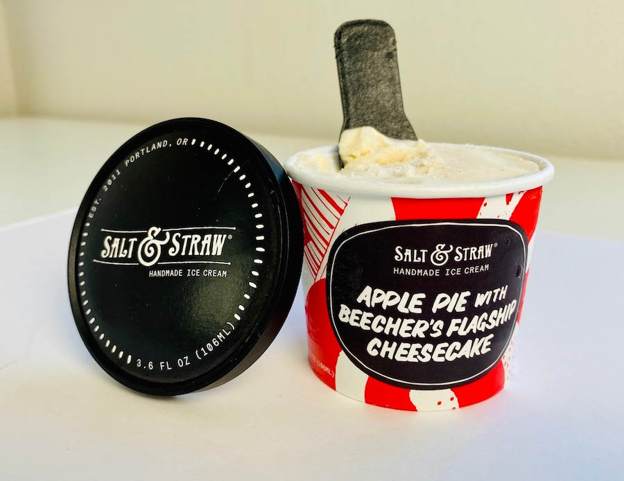 Apple Pie Ice Cream with Beecher’s Flagship Cheesecake from Salt & Straw at the Downtown Disney District for Disney California Adventure Food & Wine Festival