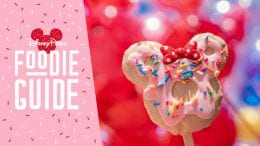 Foodie Guide to Valentine’s Season 2020 at Disneyland Resort featuring the Minnie Donut Crispy Treat