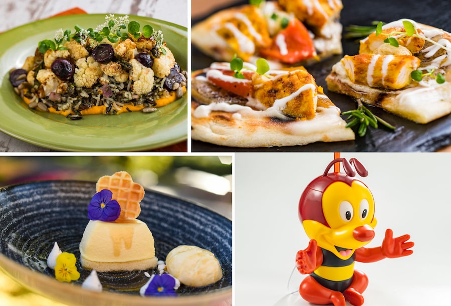 Offerings from the Honet Bee-stro Outdoor Kitchen for the 2020 Epcot International Flower & Garden Festival