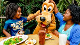 Family eating at Garden Grill at EPCOT
