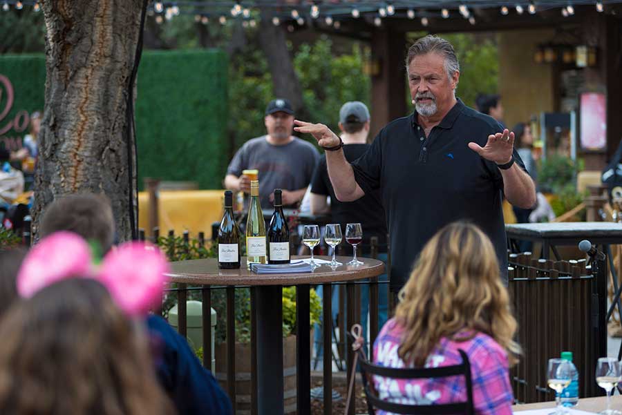Beer and spirits seminars, Sonoma Terrace at Disney California Adventure park.