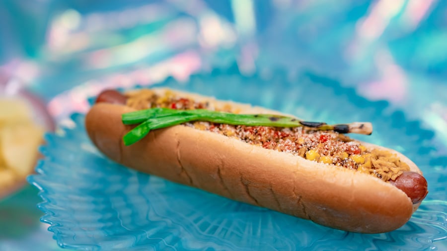 Esquite Hot Dog from Refreshment Corner for ‘Magic Happens’ Parade at Disneyland Park