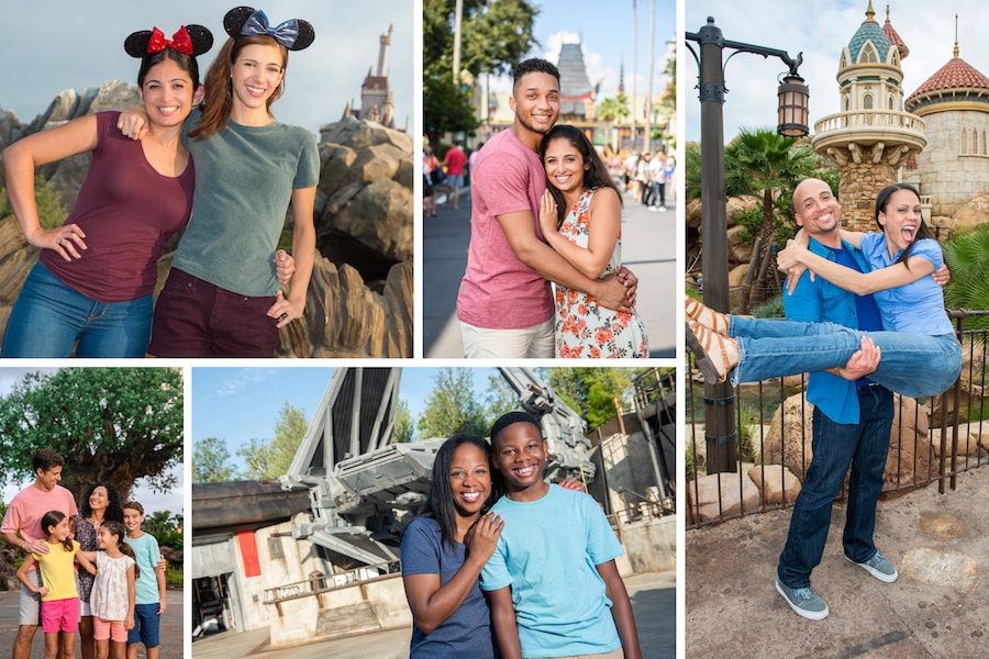 Valentine's Day photo options from Disney PhotoPass Service at Walt Disney World Resort