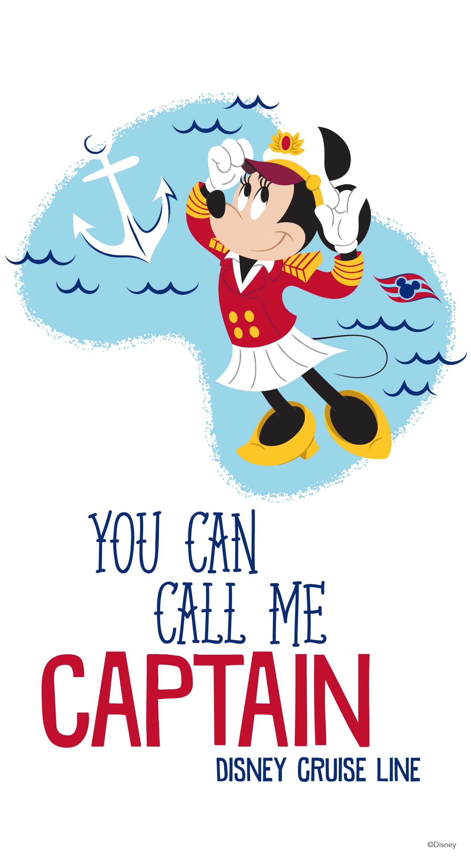 2020 Captain Minnie Mouse Wallpaper – iPhone/Android | Disney Parks Blog