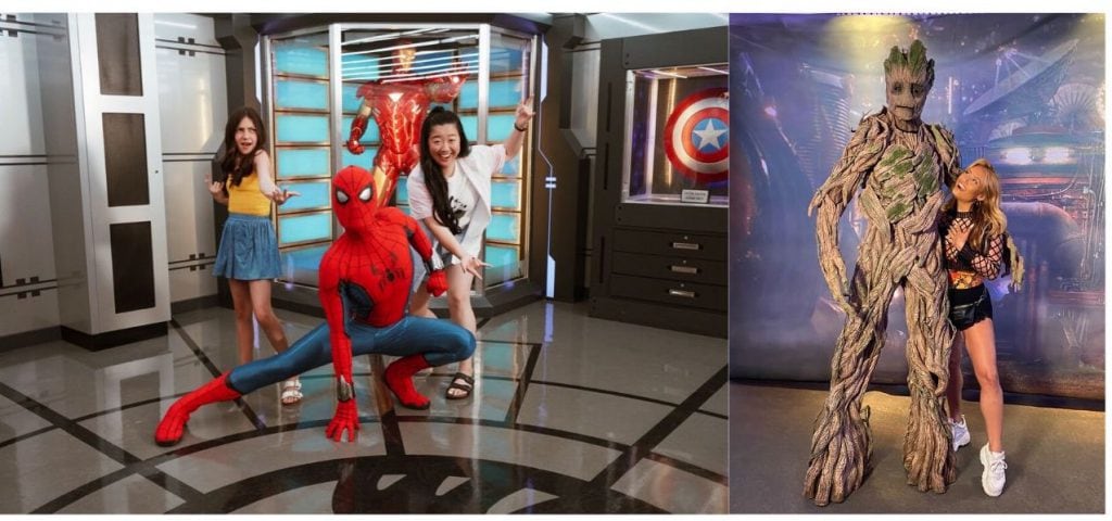 Freeform stars with Spider Man and Groot