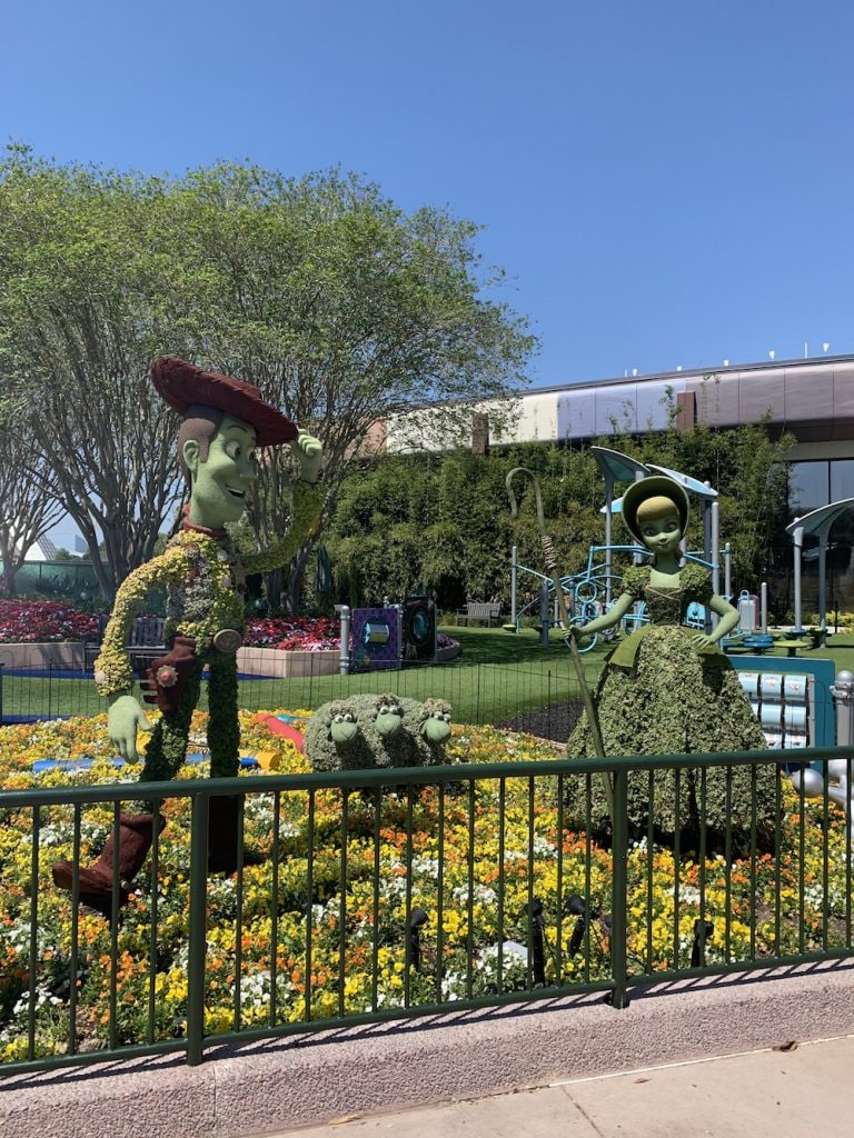 Toy Story topiaries at Walt Disney World Resort