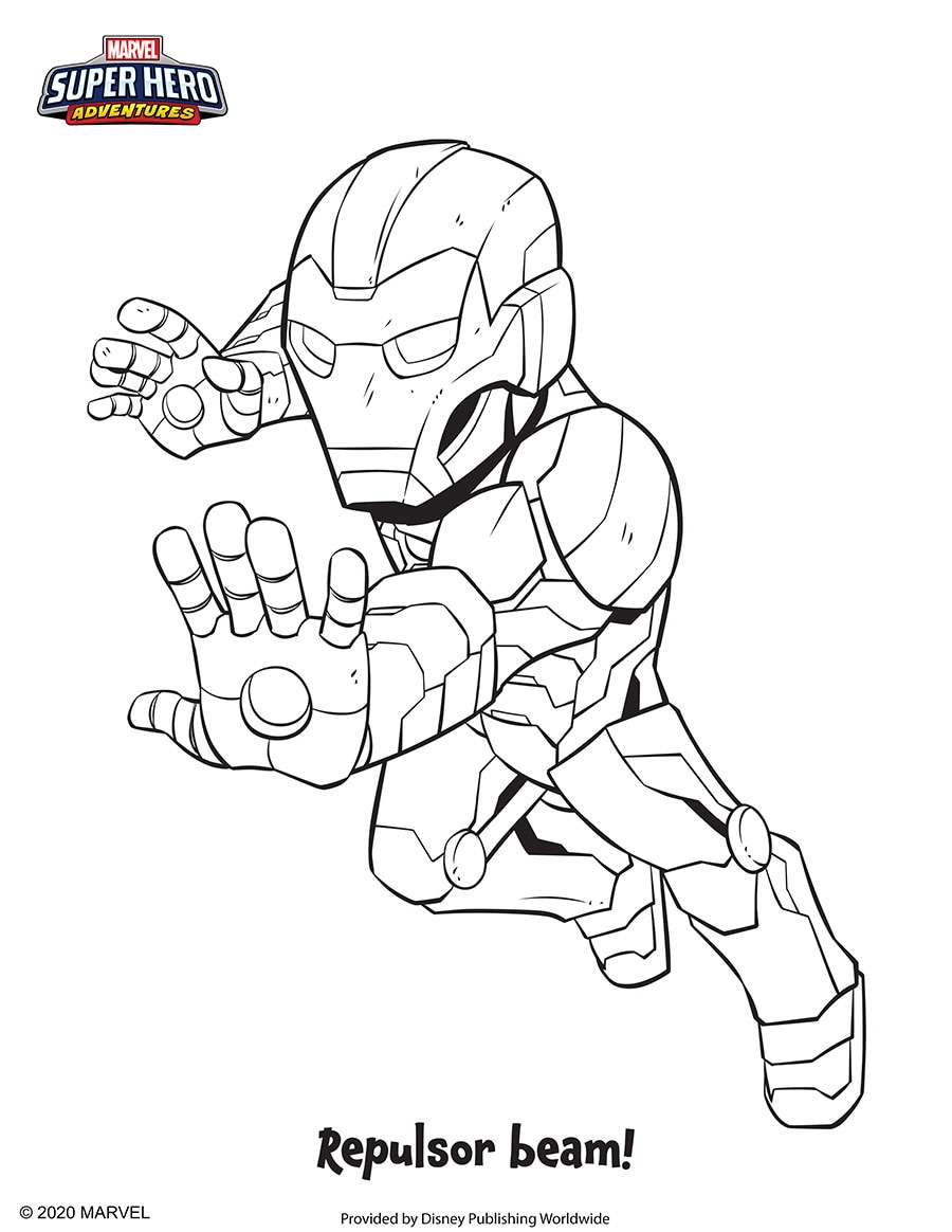 Coloring Fun With Marvel Super Hero Adventures Disney Parks Blog