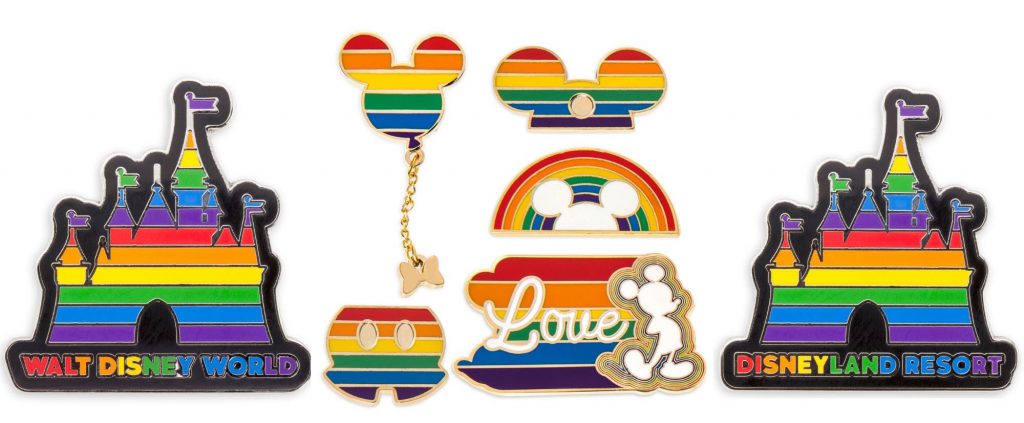 Rainbow Disney Collection pins