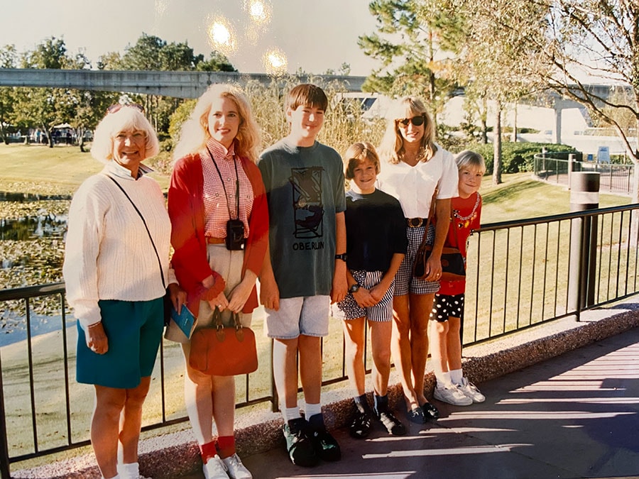 Betsy. S and her mom and grandmother at Epcot.