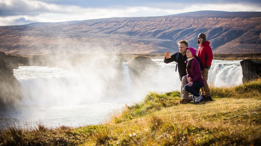 Adventure guide and guests in Iceland