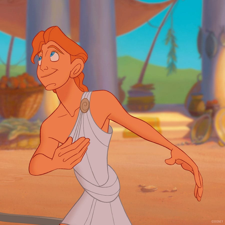 Hercules wearing a toga