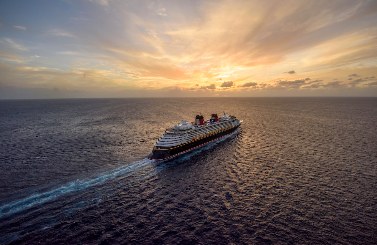 Disney Wonder at sunrise