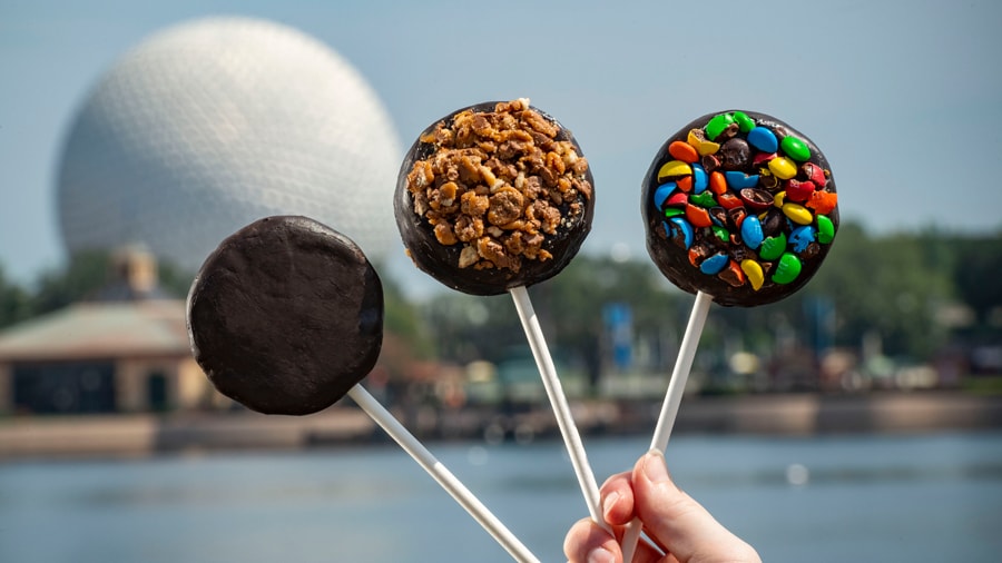Liquid Nitro Chocolate Cake Pops from Desserts & Champagne for the 2020 Taste of EPCOT International Food & Wine Festival