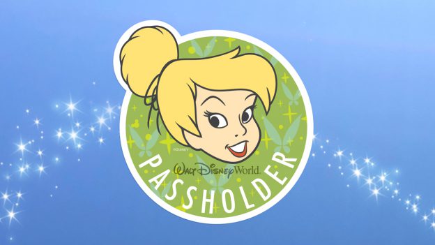 Walt Disney World Annual Passholder magnet featuring Tinker Bell