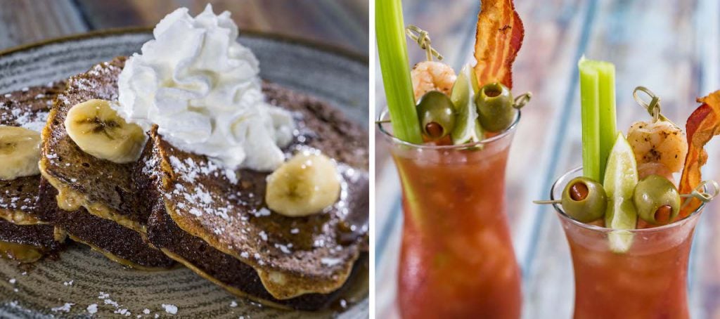 Disney Parks Best Bites: Walt Disney World Resort Hotels Edition Collage of breakfast items from Olivia’s Café