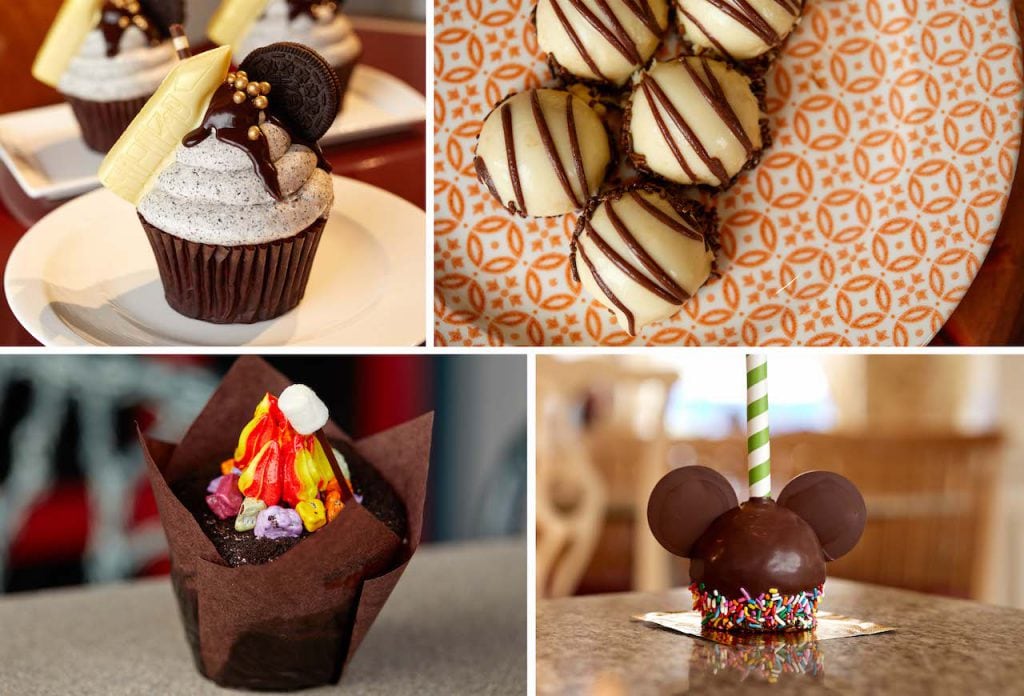 Collage of sweet treats from Walt Disney World Resort Hotels