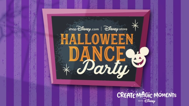 shopDisney.com and Disney Store - Halloween Dance Party Logo - Create Magic Moments with Disney