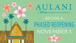 Aulani Resort reopening graphic