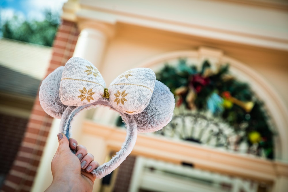 Disney Parks 2020 Minnie Mickey Gingerbread Christmas Ears Headband NEW