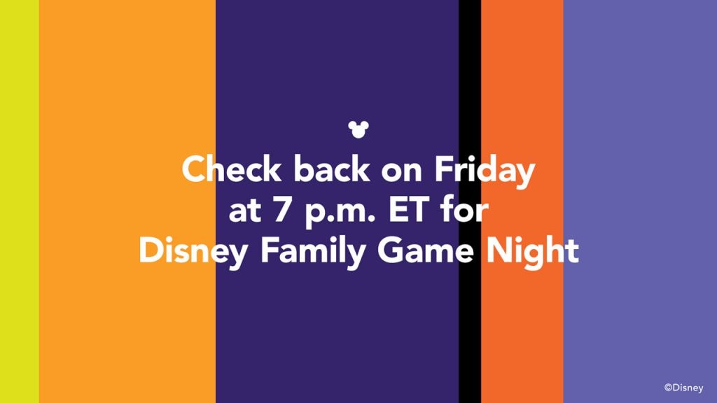 #DisneyMagicMoments:  Join Us for a Special ‘Halloween’ Edition of Disney Family Game Night with Guest Appearance by Michael Strahan – Oct. 30 at 7PM ET Check back on Friday at 7 pm ET for Disney Family Game Night