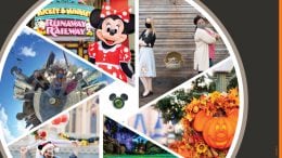 Collage of Disney PhotoPass Service images from Walt Disney World Resort
