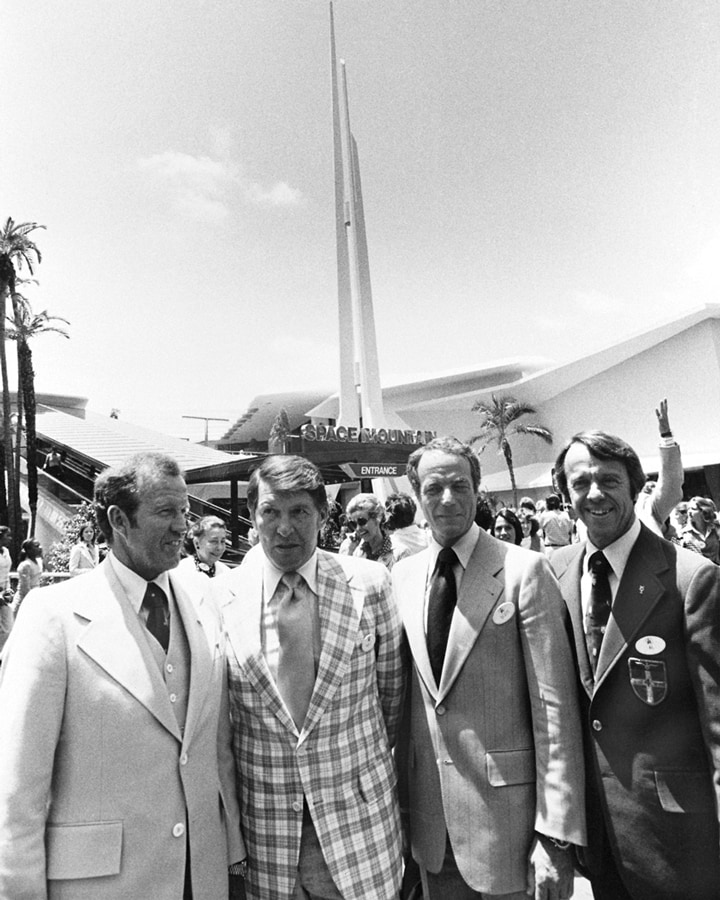 A Mercury Seven reunion at Disneyland in 1977. © Disney
