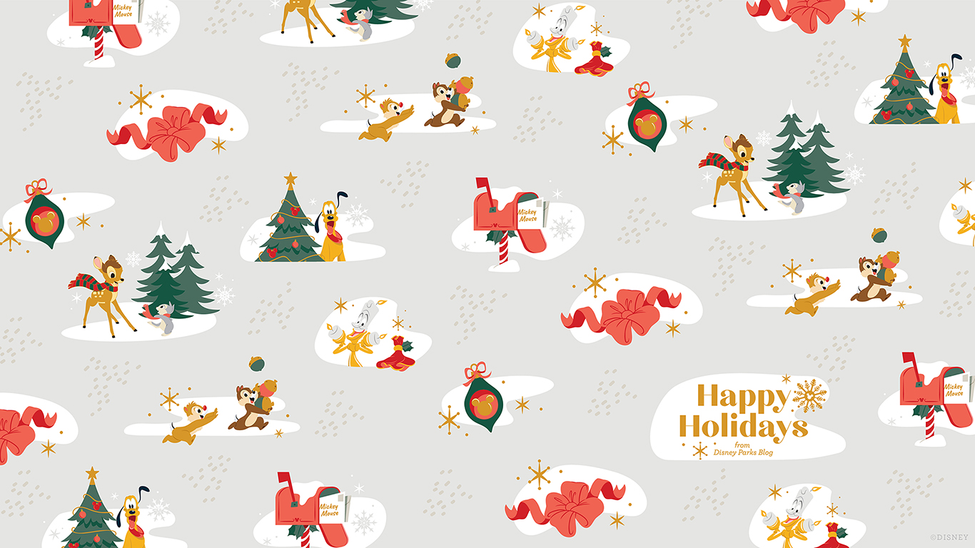 2020 Holiday Wrapping Paper Wallpaper Desktop/iPad