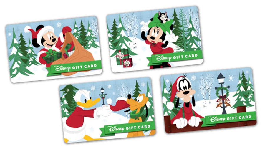 WALT DISNEY Christmas Wish List GIFT CARD, Disney World