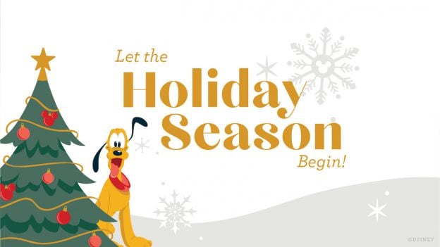 Holiday Season graphic with Pluto
