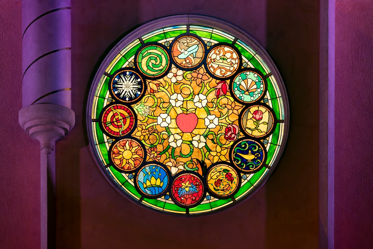 Detail of the new Castle of Magical Dreams at Hong Kong Disneyland