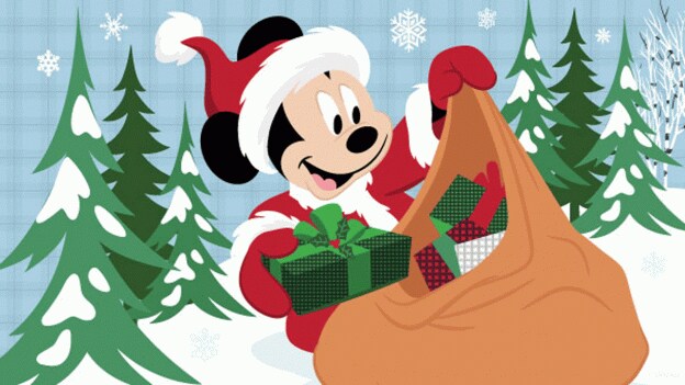 Mickey Packing Presents - Disney Gift Cards