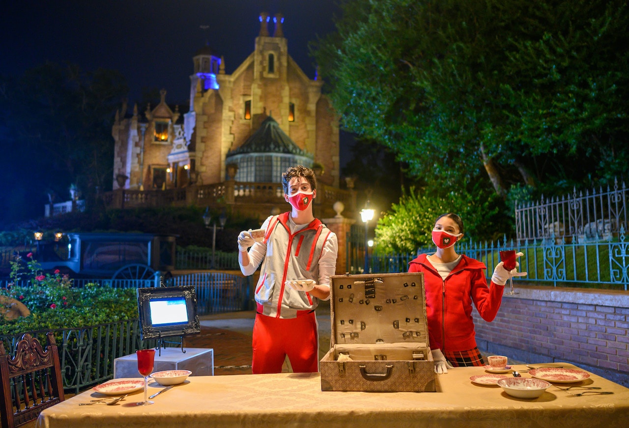 Disney Channel’s “ZOMBIES 2" stars, Milo Manheim and Kylee Russell, compete in "Disney Holiday Magic Quest," a high-stakes, holiday adventure inside Magic Kingdom Park at Walt Disney World Resort after dark.
