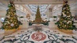 Holiday decorations at Disney’s Grand Floridian Resort & Spa