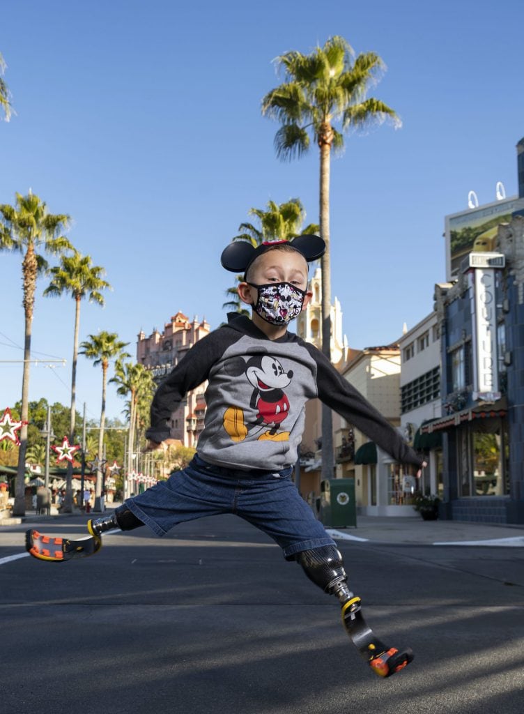 8-year-old Jackson DeLude at Disney's Hollywood Studios