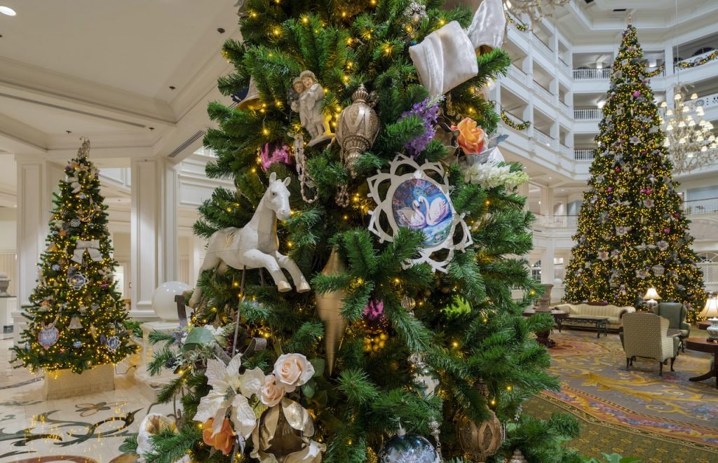 Holiday decorations at Disney’s Grand Floridian Resort & Spa