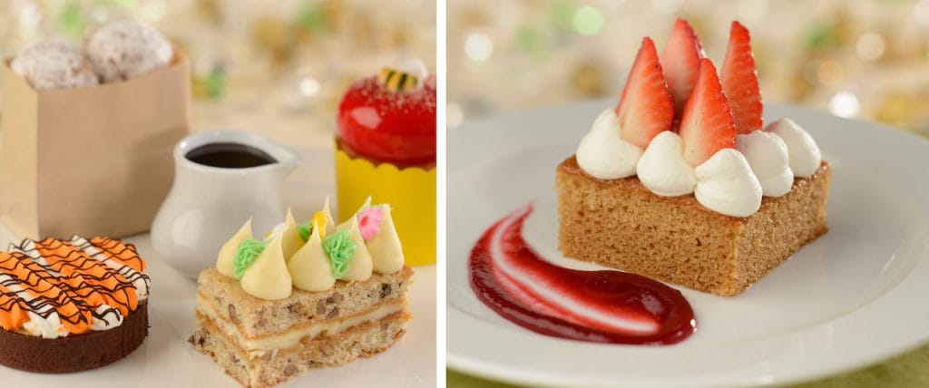 Collage of desserts from The Crystal Palace