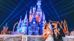 Jordan Fisher and Ellie Woods Wedding Photo at Magic Kingdom Park