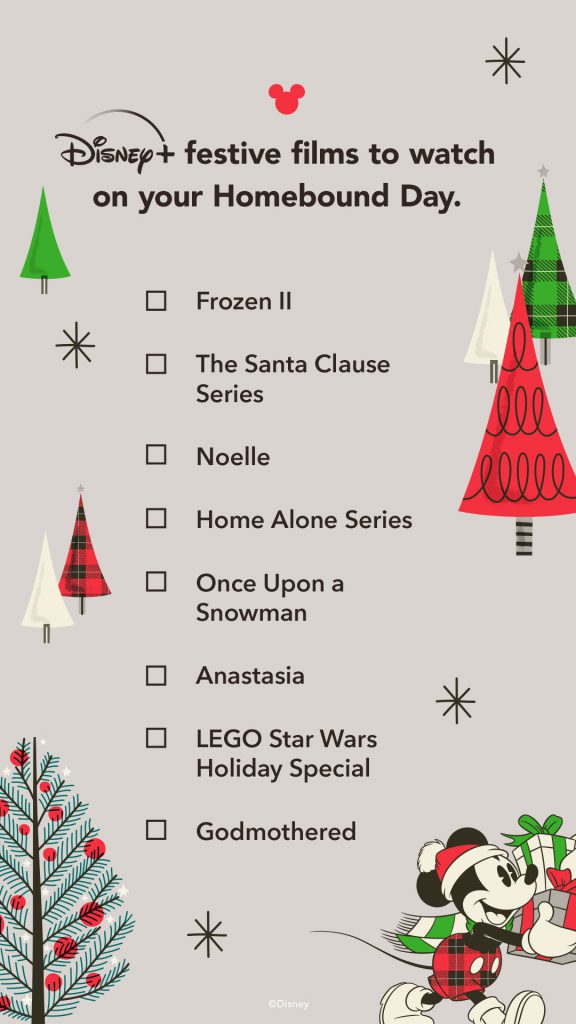 DIsney+ festive films to watch on your Homebound Day.