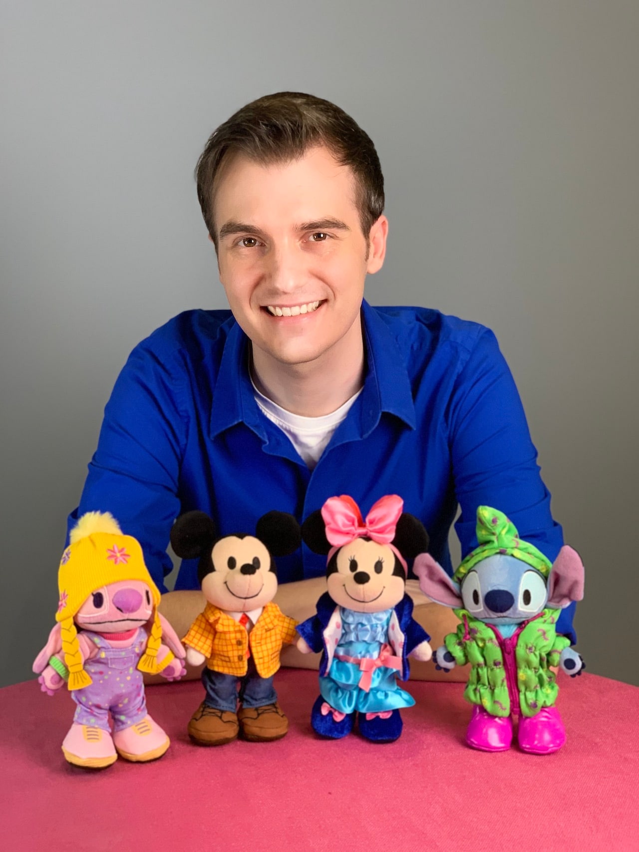 Disney Artist Wes Jenkins with Disney nuiMOs plush