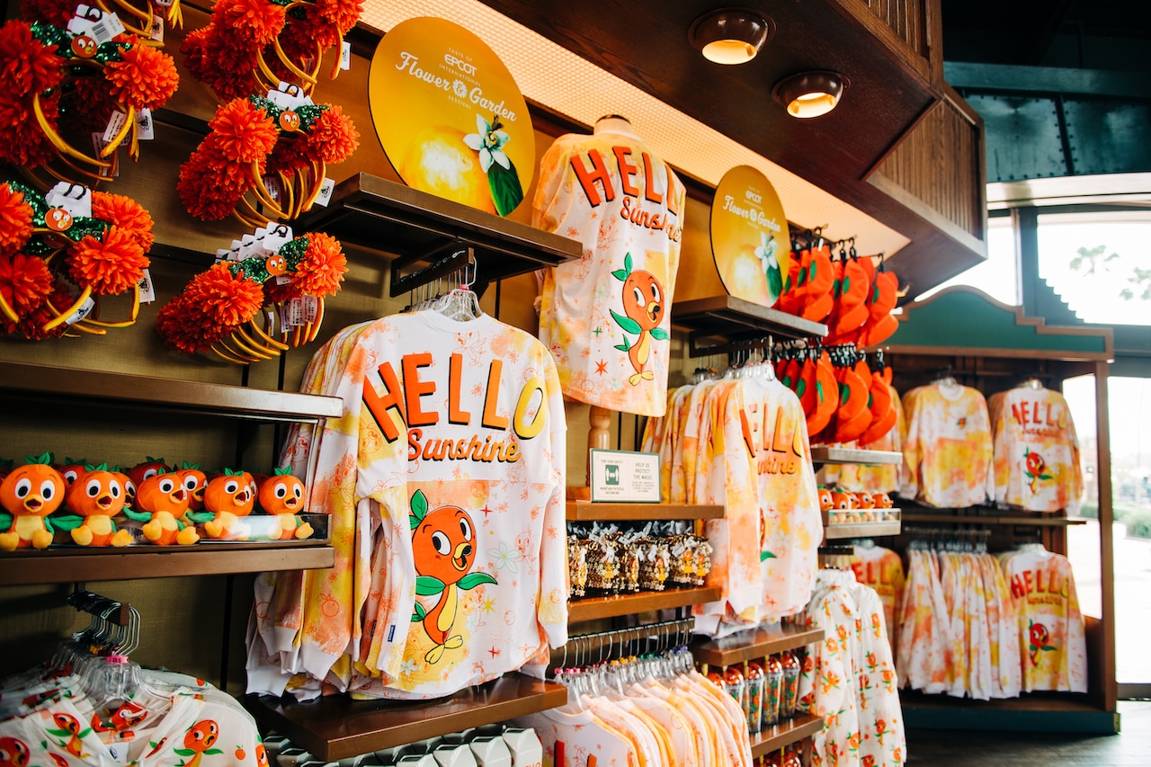 Orange Bird merchandise at the 2021 Taste of EPCOT International Flower & Garden Festival at Walt Disney World Resort