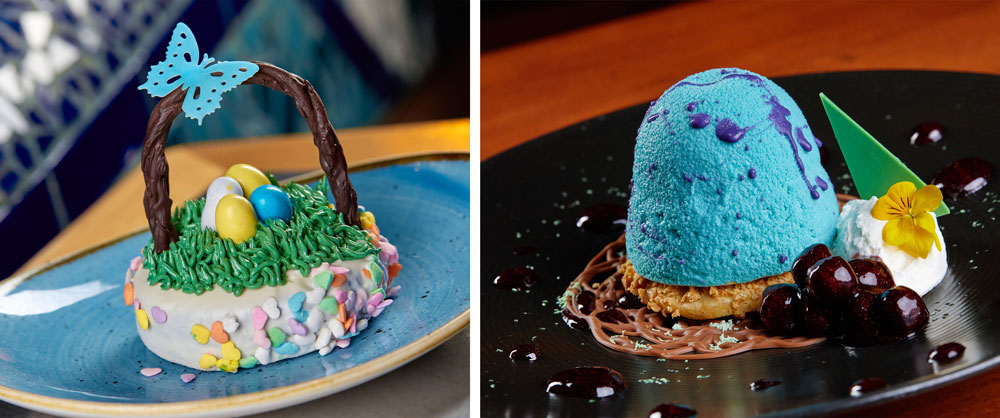 The Complete List of Easter Treats Coming to Walt Disney World and Disneyland!  Easter Brookie Basket available at Coral Reef Restaurant, EPCOT. Key Lime Robin Egg available at Le Cellier Steakhouse, EPCOT. 